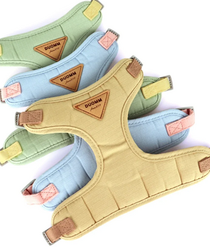 Ademend Honden- en Kattenharnas met Riem – Nylon Mesh & Suède, Verstelbaar en Comfortabel