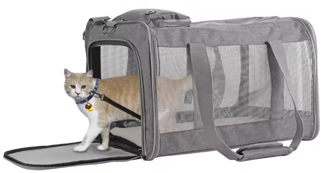 Luchtvaart Goedgekeurde Huisdierdraagtas – Ademend & Veilig Reistas voor Katten en Kleine Honden