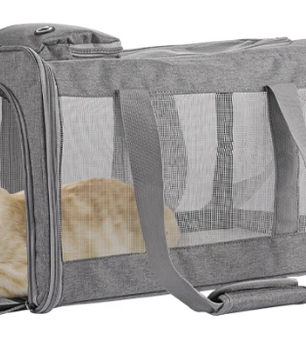 Luchtvaart Goedgekeurde Huisdierdraagtas – Ademend & Veilig Reistas voor Katten en Kleine Honden