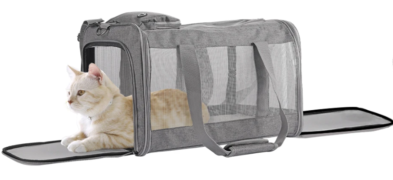 Luchtvaart Goedgekeurde Huisdierdraagtas – Ademend & Veilig Reistas voor Katten en Kleine Honden