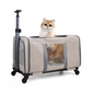 Kattenwagen met Wielen – Grote Transporttas voor 2 Katten met Veiligheidsgordel