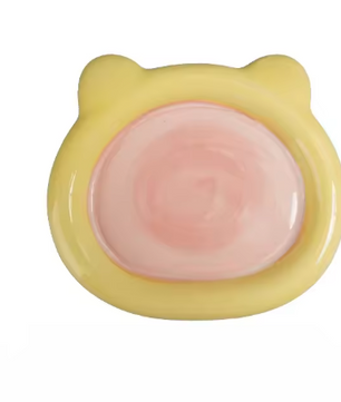Cartoon Keramische Katten- en Hondenvoerbak – 15×15 cm, Duurzaam & Hygiënisch