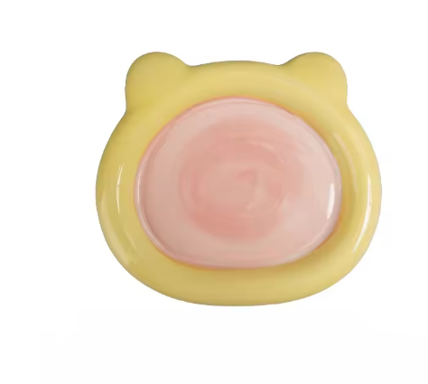 Cartoon Keramische Katten- en Hondenvoerbak – 15×15 cm, Duurzaam & Hygiënisch