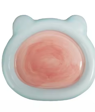Cartoon Keramische Katten- en Hondenvoerbak – 15×15 cm, Duurzaam & Hygiënisch