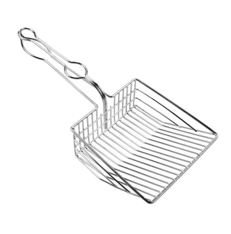 Duurzame Kattenbakschep – Metalen Schep met Comfortabel Handvat, 32 cm