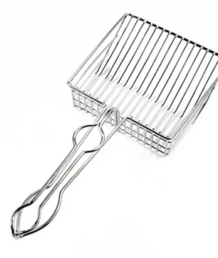 Duurzame Kattenbakschep – Metalen Schep met Comfortabel Handvat, 32 cm