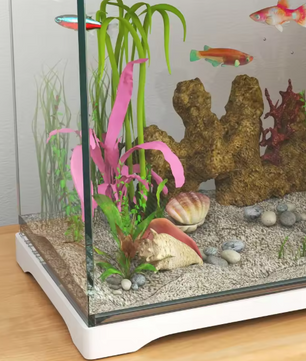 Aquarium 17L met LED & Filtersysteem – Compact Tropisch Aquarium met Waterpomp