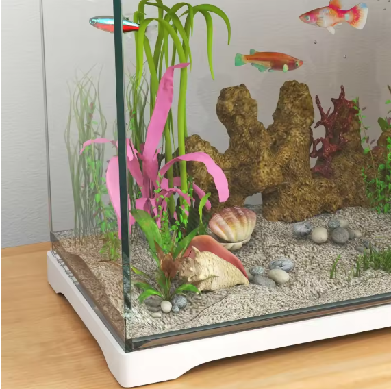 Aquarium 17L met LED & Filtersysteem – Compact Tropisch Aquarium met Waterpomp