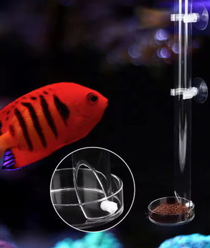 Acryl Aquarium Voederbuis – Transparante Garnalen & Vis Feeder met Lade