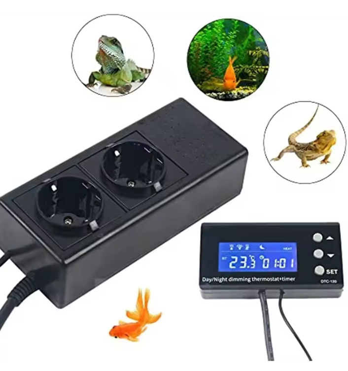 Digitale LCD Thermostaat voor Aquarium & Terrarium – Temperatuurregelaar met Schakelaar
