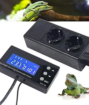 Digitale LCD Thermostaat voor Aquarium & Terrarium – Temperatuurregelaar met Schakelaar