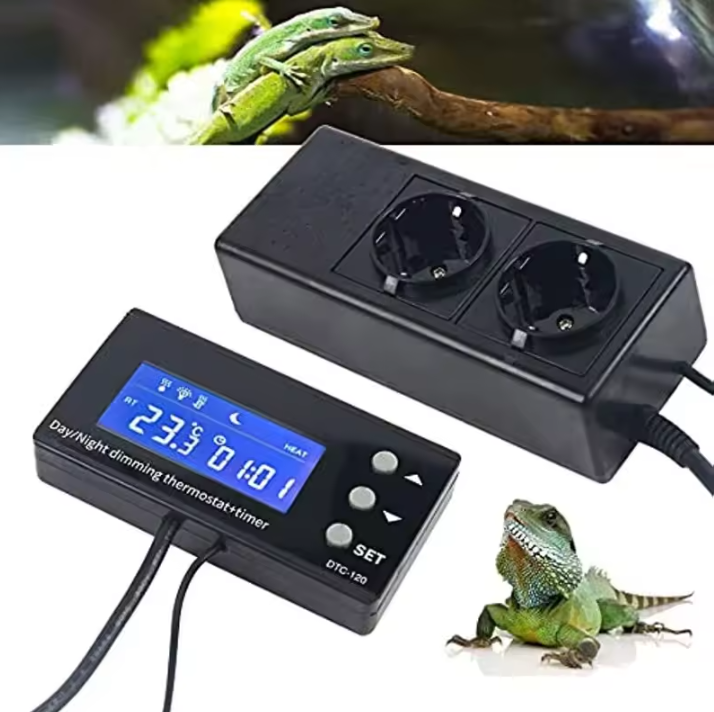 Digitale LCD Thermostaat voor Aquarium & Terrarium – Temperatuurregelaar met Schakelaar
