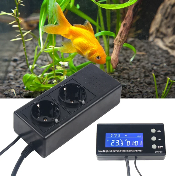 Digitale LCD Thermostaat voor Aquarium & Terrarium – Temperatuurregelaar met Schakelaar