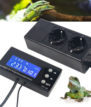 Digitale LCD Thermostaat voor Aquarium & Terrarium – Temperatuurregelaar met Schakelaar