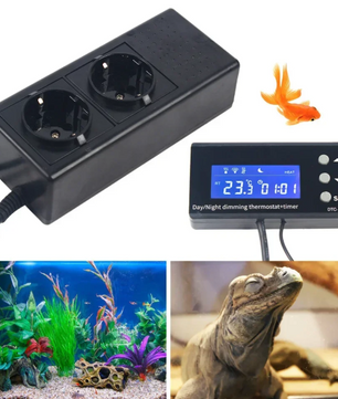 Digitale LCD Thermostaat voor Aquarium & Terrarium – Temperatuurregelaar met Schakelaar
