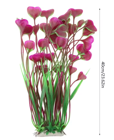 Aquarium Plantornament – Kunstmatige Waterplant van Kunststof, 40 cm