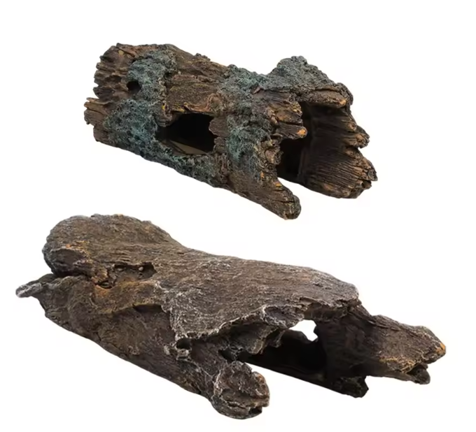 Aquarium Schuilplaats Boomstam – Hars Decoratie & Verbergplaats voor Vissen en Reptielen