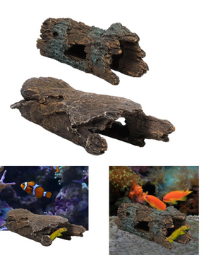 Aquarium Schuilplaats Boomstam – Hars Decoratie & Verbergplaats voor Vissen en Reptielen