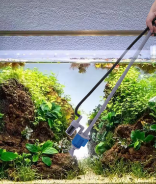 Krachtige Aquariumfilterreiniger – 28W Pomp & 360° Zuigkop, 449 GPH
