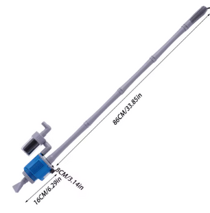 Krachtige Aquariumfilterreiniger – 28W Pomp & 360° Zuigkop, 449 GPH
