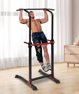 Power Tower Dip Station – Pull Up Bar & Multifunctioneel Fitnessstation voor Thuis