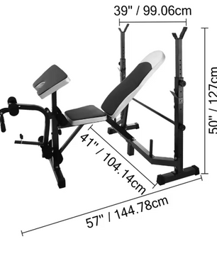 Verstelbare Halterbank 5-in-1 – Multifunctioneel Fitnessstation voor Thuisgym
