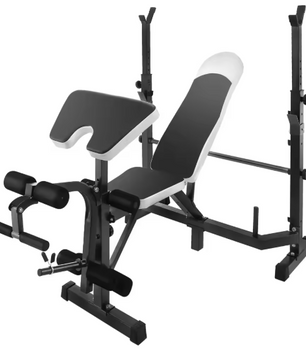 Verstelbare Halterbank 5-in-1 – Multifunctioneel Fitnessstation voor Thuisgym