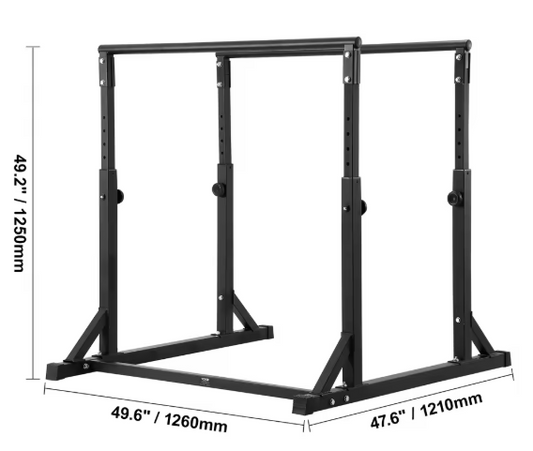 Verstelbaar Dip Station – Heavy Duty Dip Bar voor Krachttraining Thuisgym