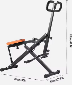 Opvouwbare Squat Machine – Verstelbare Weerstand & Buiktrainer voor Thuisgym