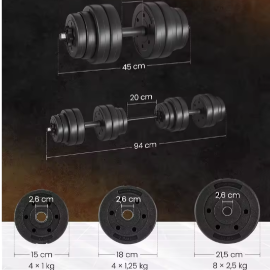 Verstelbare Halterset 30 kg – 2-in-1 Dumbbell & Barbell voor Thuisfitness
