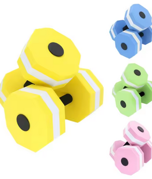 Set van 2 Water Dumbbells – EVA Halters voor Aqua Fitness & Zwemtraining