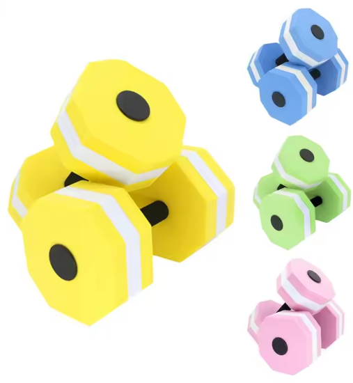 Set van 2 Water Dumbbells – EVA Halters voor Aqua Fitness & Zwemtraining