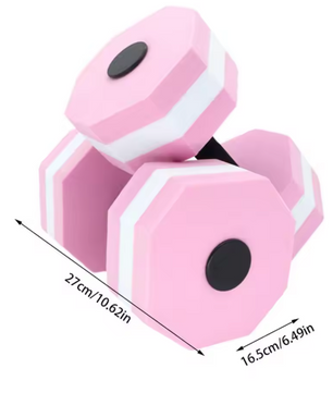 Set van 2 Water Dumbbells – EVA Halters voor Aqua Fitness & Zwemtraining