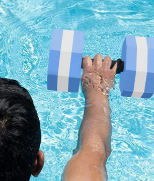 Set van 2 Water Dumbbells – EVA Halters voor Aqua Fitness & Zwemtraining