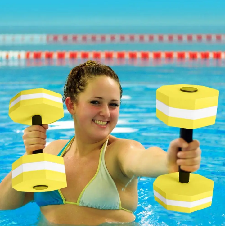 Set van 2 Water Dumbbells – EVA Halters voor Aqua Fitness & Zwemtraining