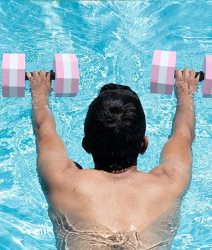 Set van 2 Water Dumbbells – EVA Halters voor Aqua Fitness & Zwemtraining