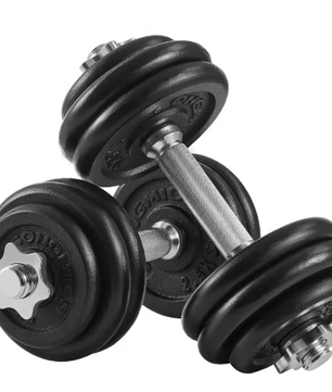 Verstelbare Halterset 30 kg – Gietijzeren Dumbbell Set voor Krachttraining