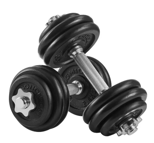 Verstelbare Halterset 30 kg – Gietijzeren Dumbbell Set voor Krachttraining