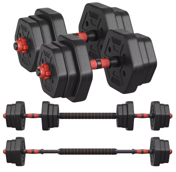 Set van 2 Verstelbare Hexagon Dumbbells – Halterset 20 kg voor Krachttraining