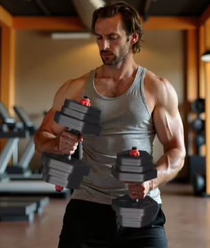 Set van 2 Verstelbare Hexagon Dumbbells – Halterset 20 kg voor Krachttraining