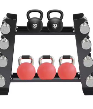Halterstandaard met 8 Posities – Compact Gewichtsrek voor Thuisgym & Fitness