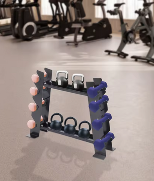 Halterstandaard met 8 Posities – Compact Gewichtsrek voor Thuisgym & Fitness