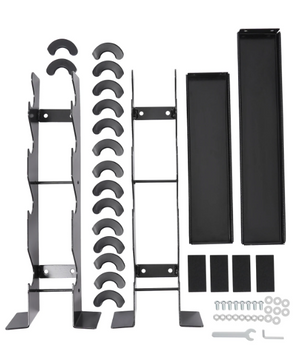 Halterstandaard met 8 Posities – Compact Gewichtsrek voor Thuisgym & Fitness