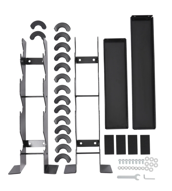 Halterstandaard met 8 Posities – Compact Gewichtsrek voor Thuisgym & Fitness