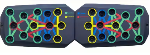 Opvouwbare Push-Up Boardset – Multifunctioneel Fitnesssysteem met Handvatten