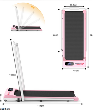 Opvouwbare Loopband – 2,5 PK Motor, LED-Display & Stil Ontwerp