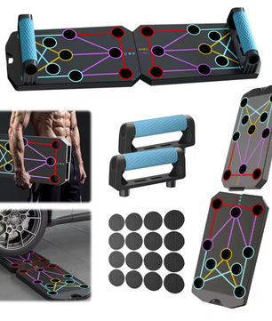 Opvouwbaar Push-Up Board – Multifunctionele Fitness Ondersteuning voor Thuis