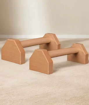 Houten Push-Up Standaard – Stevige Parallelle Bars voor Krachttraining Thuis