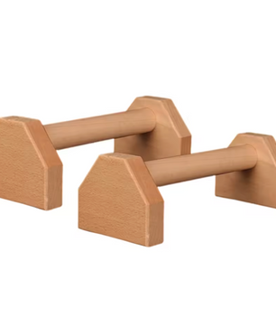 Houten Push-Up Standaard – Stevige Parallelle Bars voor Krachttraining Thuis