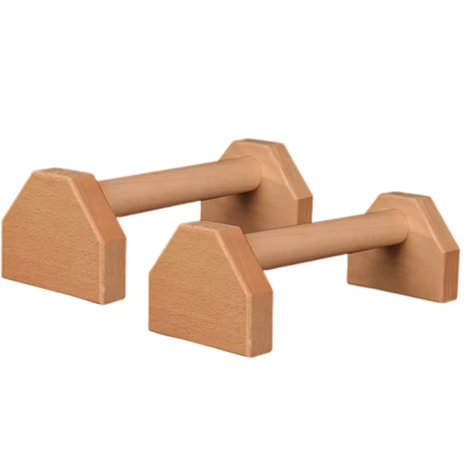 Houten Push-Up Standaard – Stevige Parallelle Bars voor Krachttraining Thuis